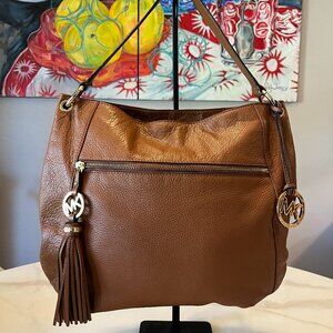 Michael Kors Pebbled Leather Hobo Shoulder Bag